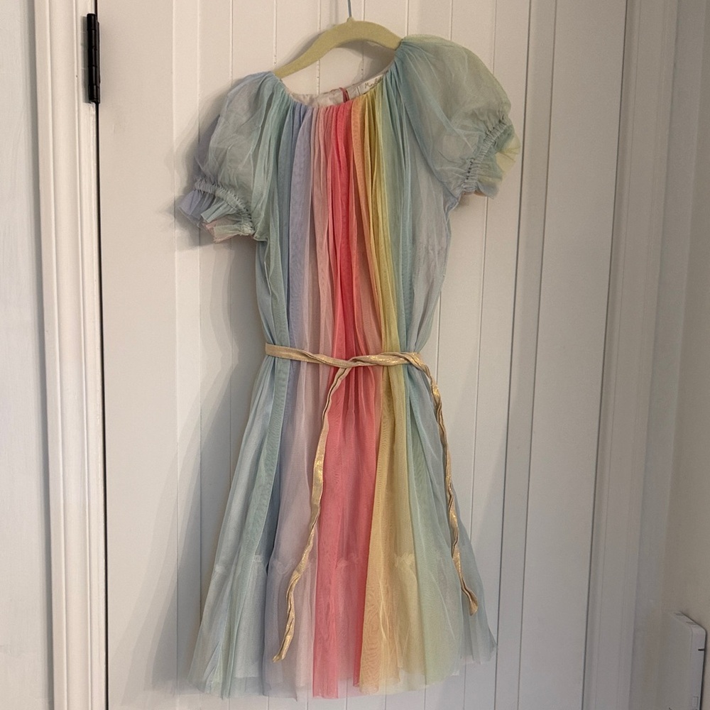 Mini Boden Pastel rainbow Tulle Dress